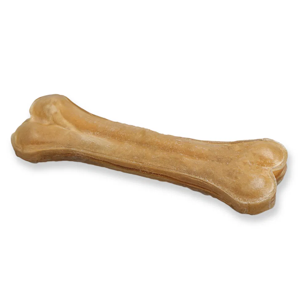 100% Natural Rawhide Pressed Dog Bones Pet Dental Snacks Dog Chews