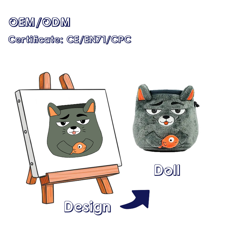 Custom Climbing Chalkbag Animal Plush Toy Stuffed Customized Animal Shaped Plush Cute Chalkbag