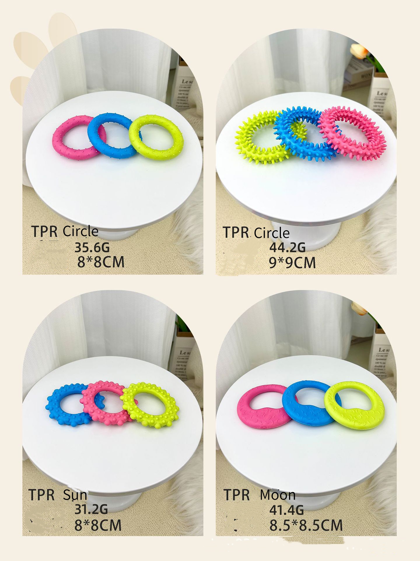 Eco-Friendly Durable TPR Rubber Dog Bite Toy in Classic Fashion Bone Shape for Small Animals Daily Use