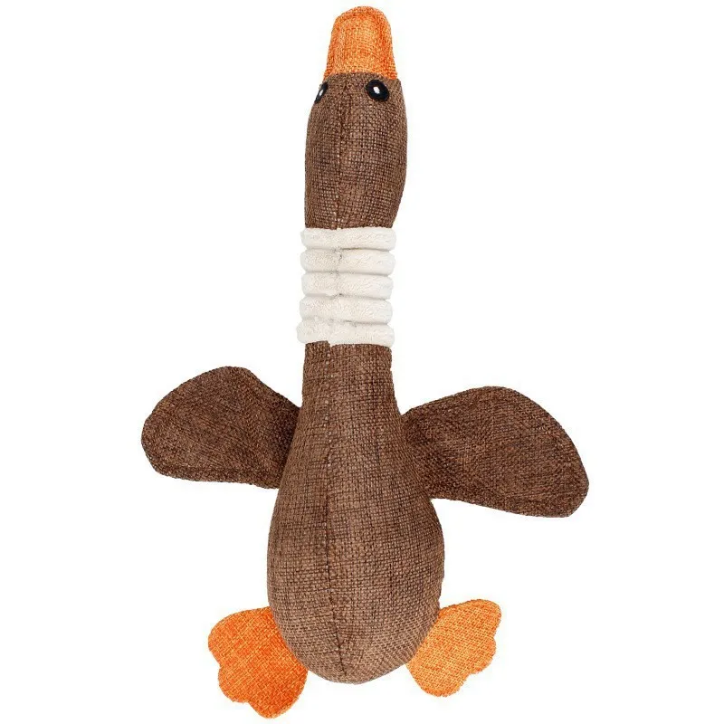 Lovable Cotton Rope Animal Shape Plush Pet Dog Stuffed Toy features