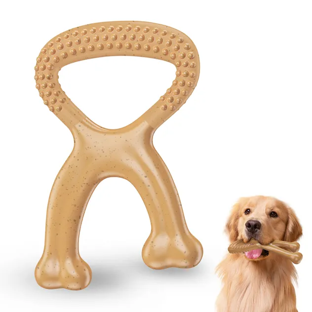 Beef Flavour Dog Chew Toys Nylon Non-Toxic Promotes Dental Health Durable Indestructible Dog Toy for Aggressive Chewers