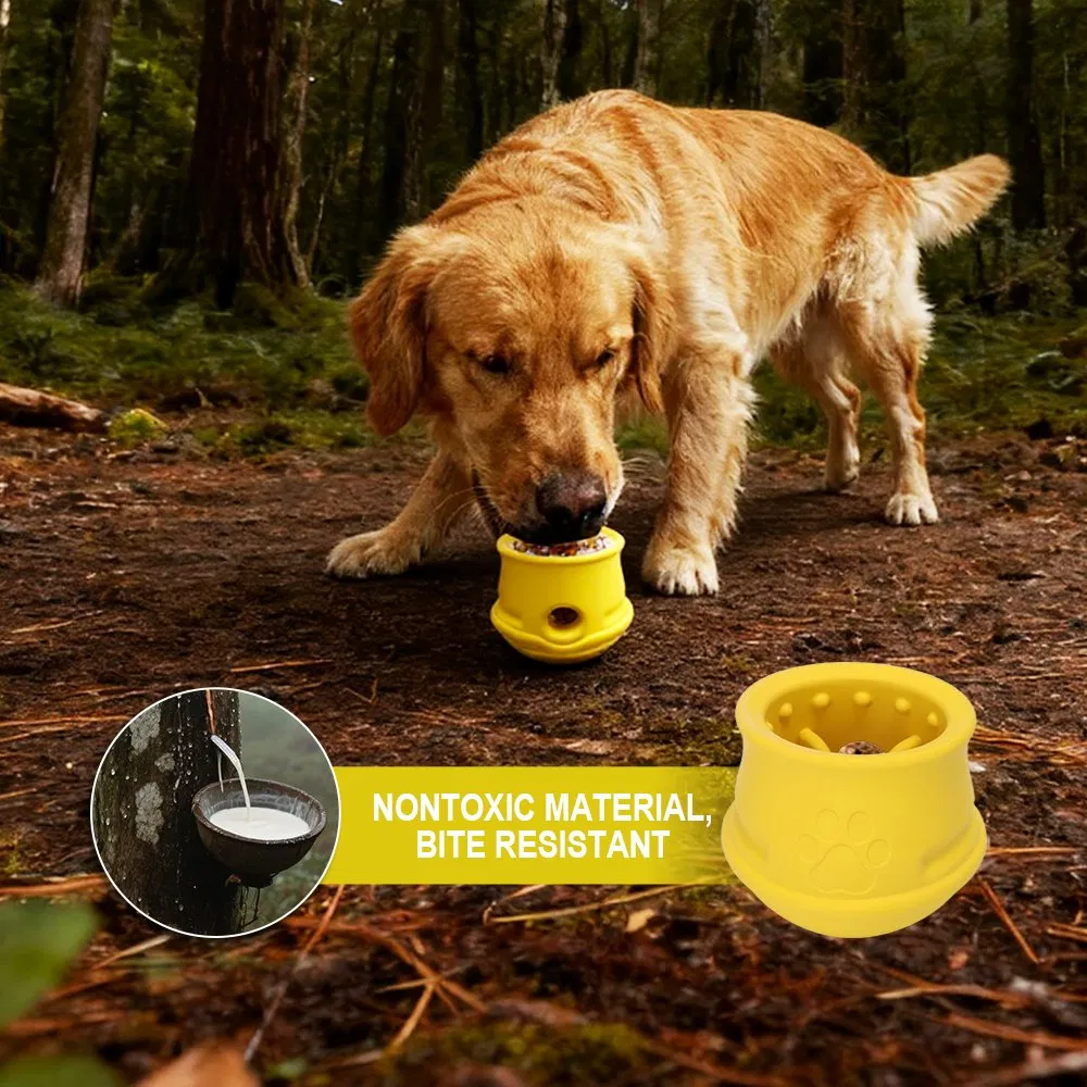 Custom Natural Rubber Chew Toy for Puppies Indestructible Slow Feeder Play Toy
