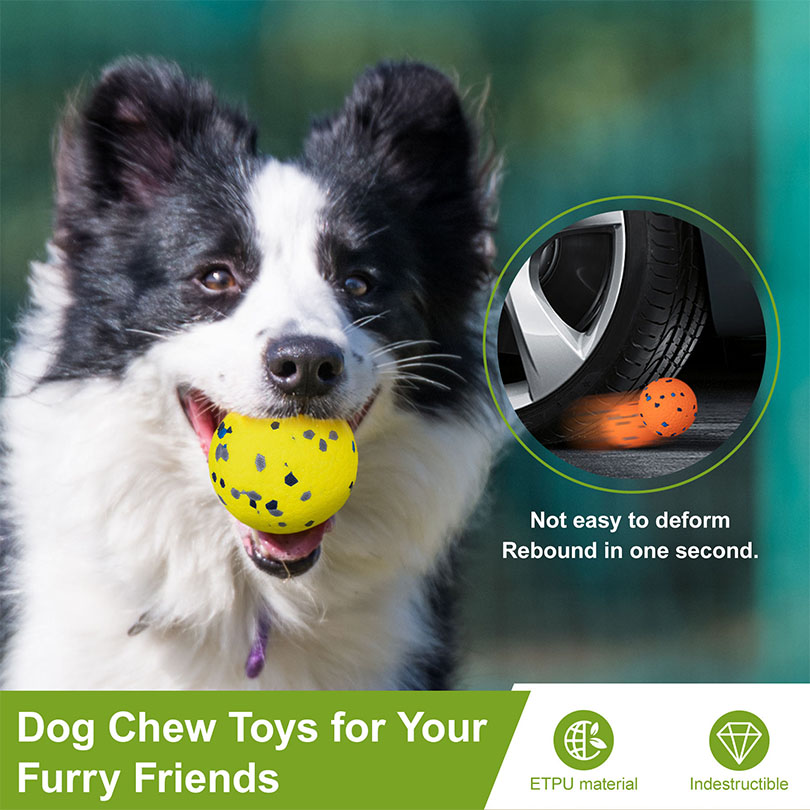 Light Weight Eco-Friendly Classic Pet Chew Toy Durable Dog Bite Resistant Teeth Grinding Indestructible Dog Toy Ball