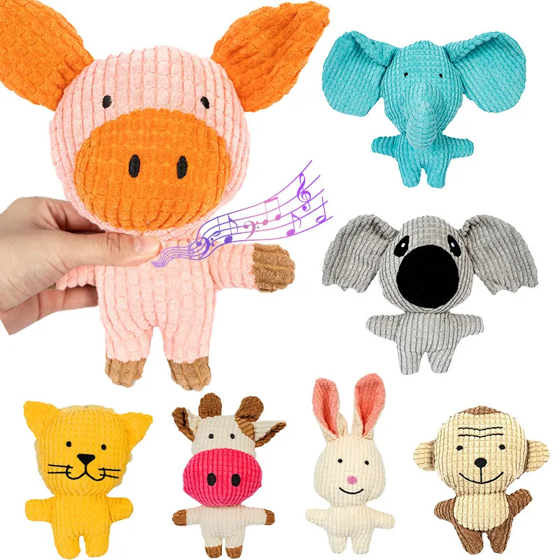 Durable plush toys for dog playing