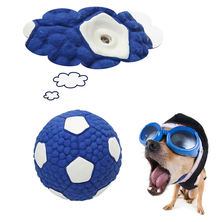 Latex Non-Toxic Rubber Pet Toys Ball Squeaky Dog Chewy Sounds Maker Toys