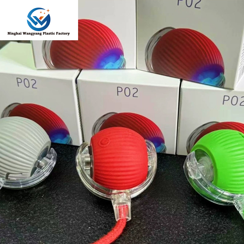 Eco-Friendly Interactive Smart Ball with Tail Accessories Fast Rolling Carpet Cat Toys Silicone Material 10pcs MOQ for Dogs