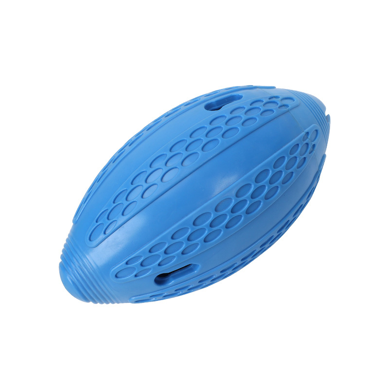 Durable Bite-Resistant Rubber Playing Puppy Chew Ball Safety Funny Football Dog Toy