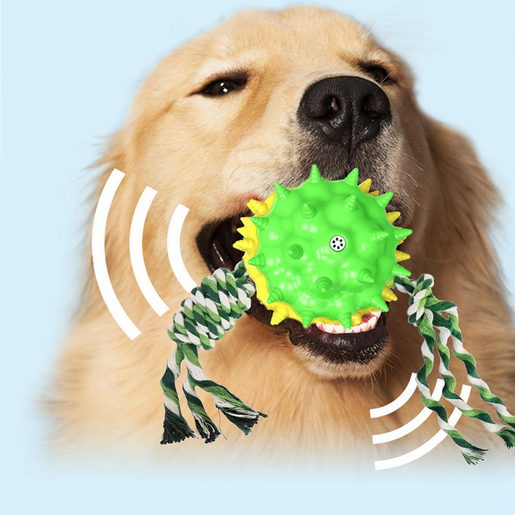 Strong Squeak Aggressive Indestructible Smart Eco Friendly Plush Cat Toy Pet Chew Custom Luxury Pet Accessories Dog Toy Ball