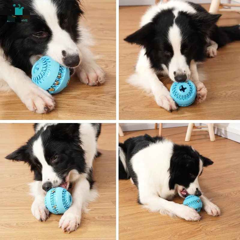 Amazon Hot Sale Customized Puzzle Squeaky Food Pet Toy Ball Teeth Clean Dog Toys Eco Friendly Dog Chew Toy