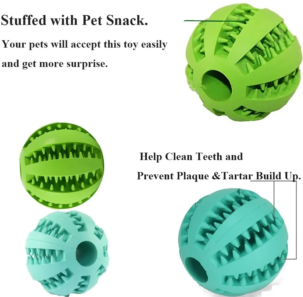Soft Rubber Pet Toy Dental Toothbrush Cleaning Interactive Toys Rubber Food Feed Ball Dog Ball Dog Chew Toy Interactive Pet Toy