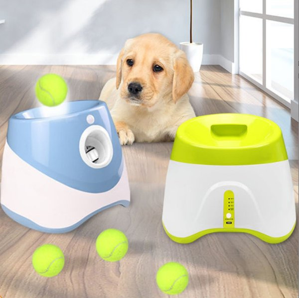 Automatic Dog Ball Launcher, Interactive Toys for Small Dogs Indoor &amp; Outdoor
