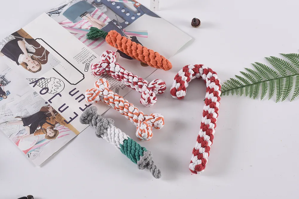 Colorful Chewing Rope Pet Dog with Toy Details 4