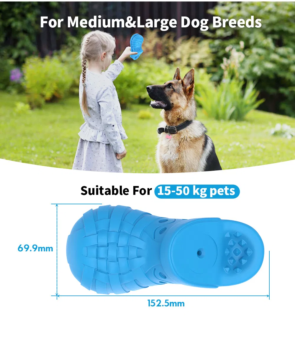 Treat-Dispensing Indestructible Dog Toy Slipper with Squeaker for Dogs