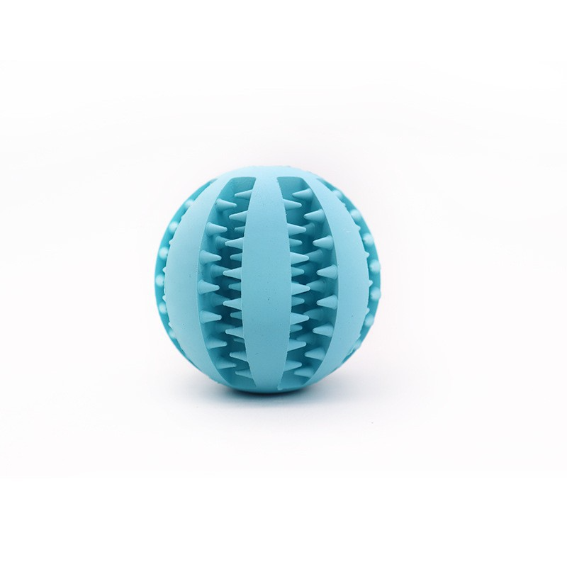 Factory Custom BPA-Free Natural Rubber Mint Tough Durable Interactive Pet Dog Chew Ball Toy For Aggressive Chewers