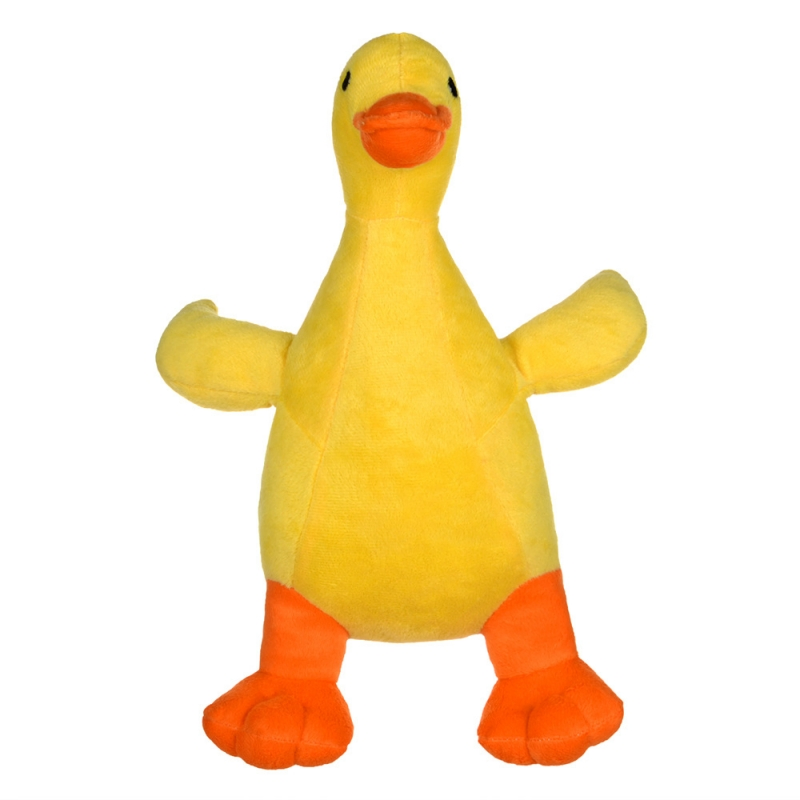 Hot Selling Cute Dog Toy Stuffed Duck Squeaky Chew Toy for Puppy