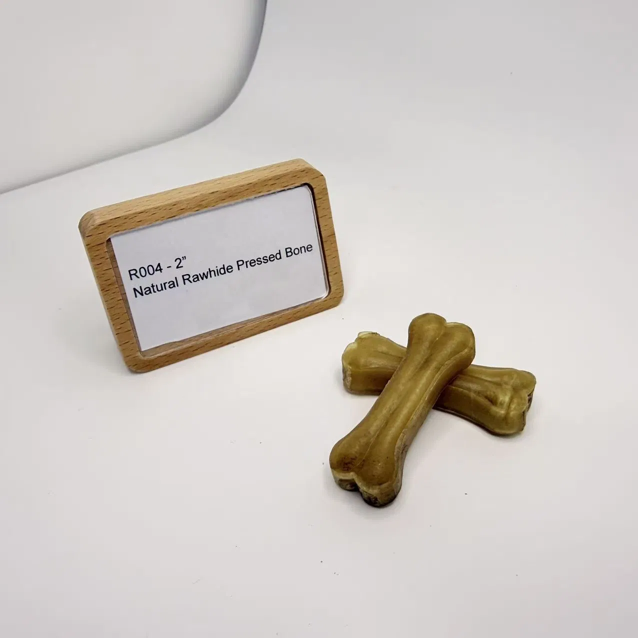 2 Inch Natural Rawhide Pressed Bone Dog Chews