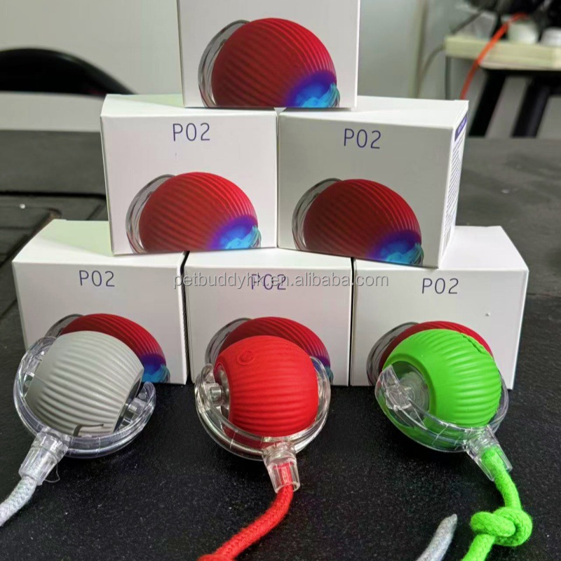Eco-Friendly Rechargeable Interactive Ball Toy Smart Fast Rolling Motion Activated For Dogs Modern Style Silicone &amp; PC Material