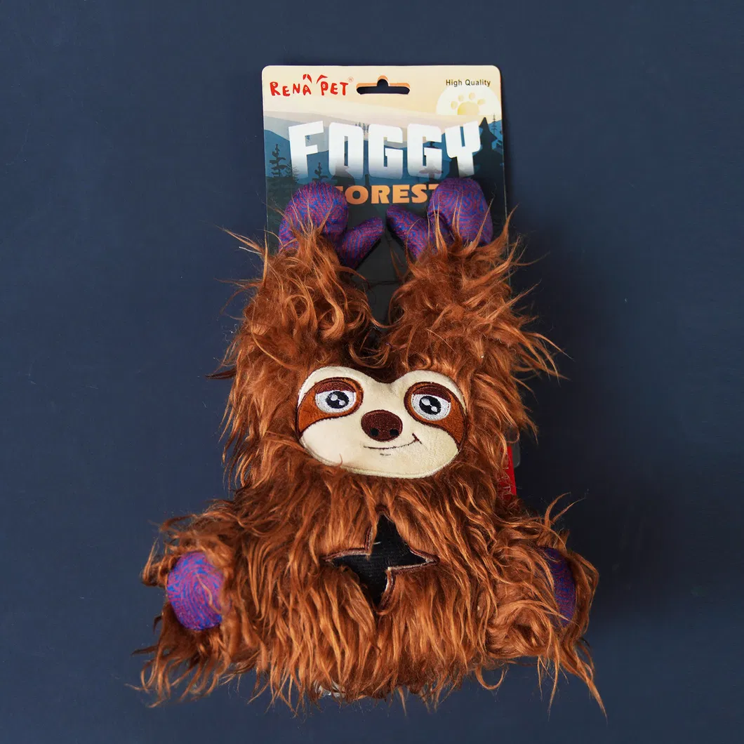 Customized Little Monster Gorilla Shape Plush Toys, Dog Cat Molar Dental Toys, Dog Squeaky Toys