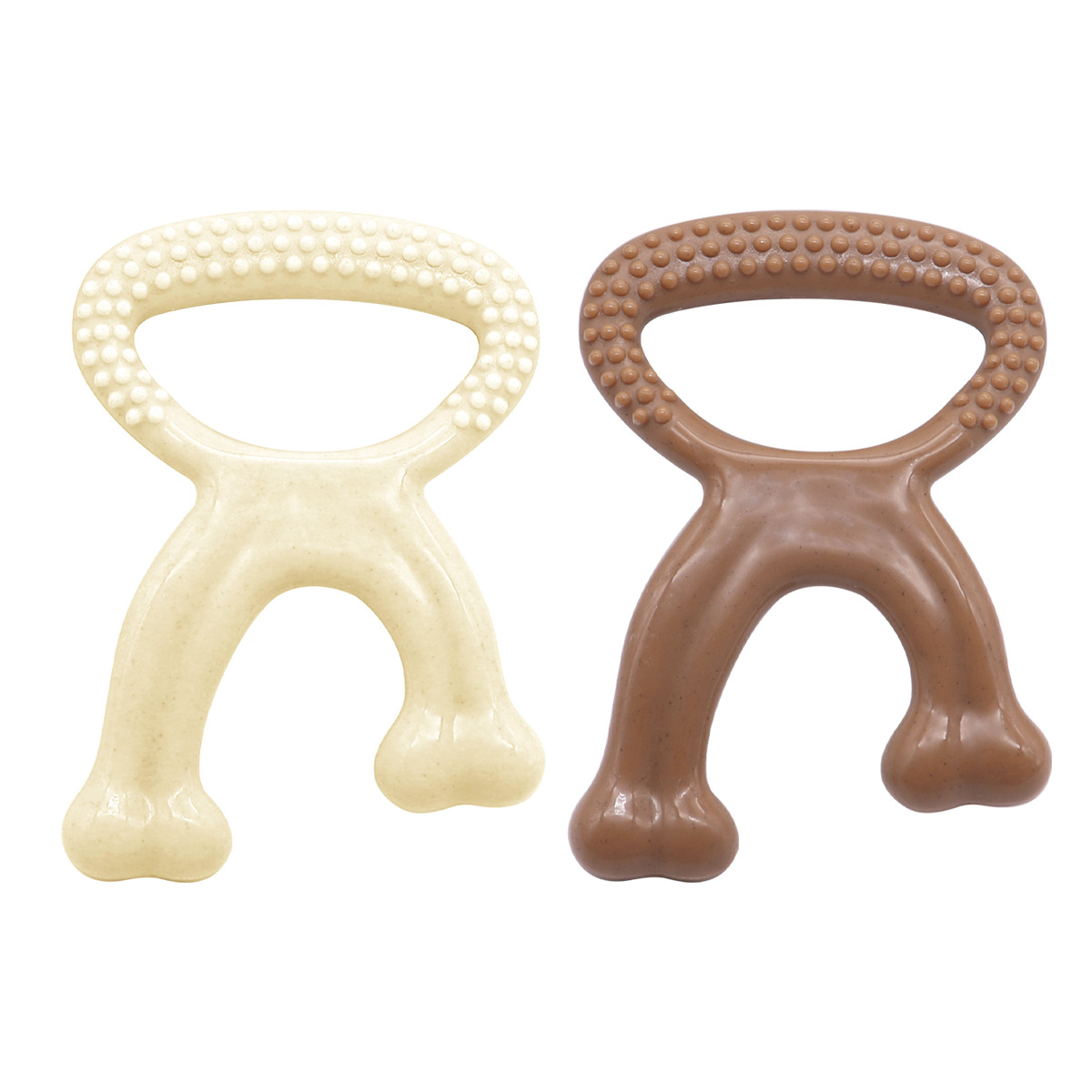 Wholesale Tough Nylon Dog Chew Toy Beef Flavor Durable Pet Teething Bone Interactive Dental Toy for Aggressive Chewers