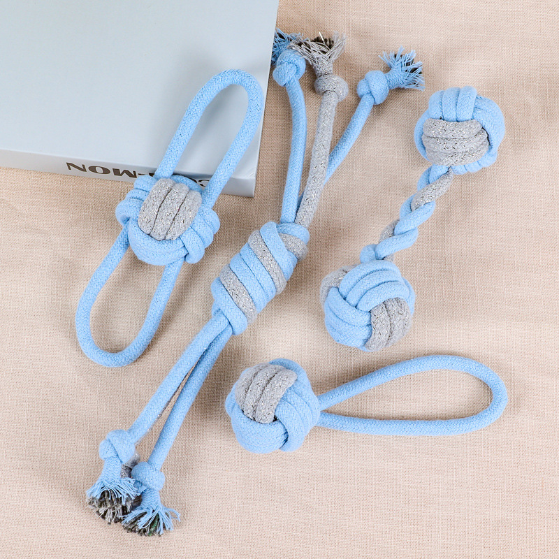 Interactive Cotton Dog Toy Large &amp; Small Dogs' Durable Chew &amp; Tug Set Cartoon Stick Design Plush &amp; Rubber Playing Gift