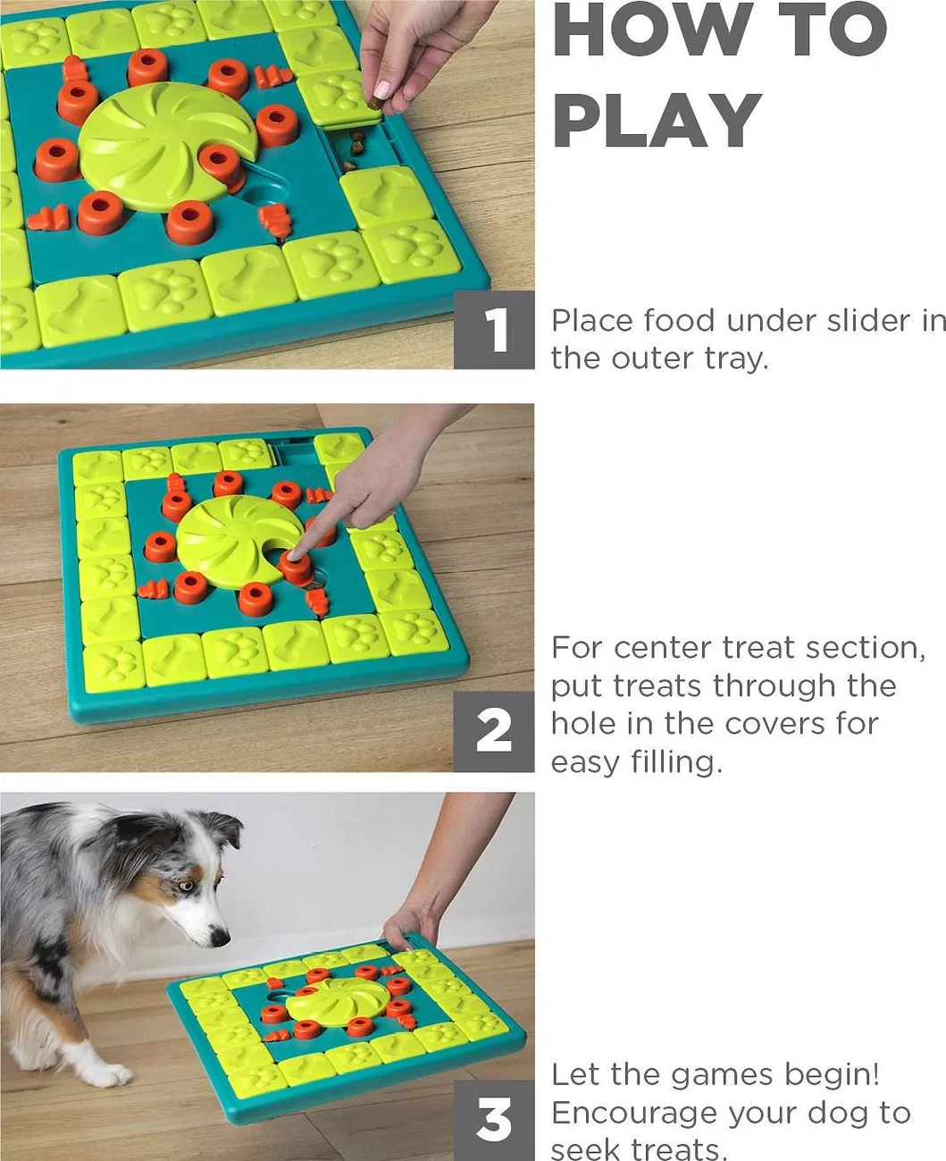 Dog Puzzle Toy Slow Feeder Bowl Pet Training Game Toy