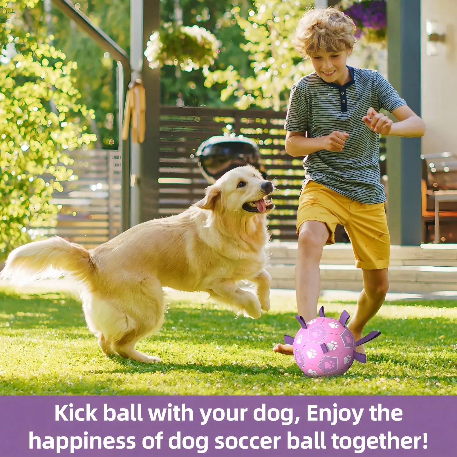 Wholesale Dog Soccer Ball Toys Dog Tug Toy, Durable Dog Balls for Large Dogs, Outdoor Dog Toys, Dog Water Toy, Herding Ball, Puppy Dog Birthday Gifts (8 Inch)