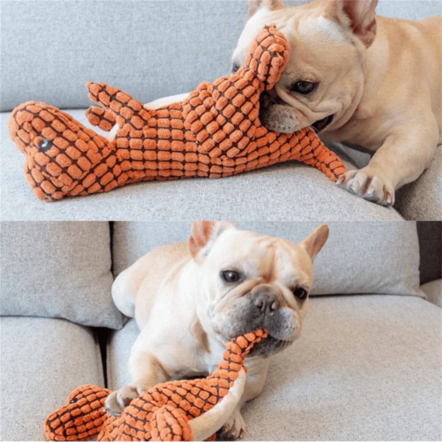 Indestructible Dog Toy Robust Dino Durable Squeaky Dog Chew Toy for Aggressive Chewers Interactive Robust Dino Dog Toy