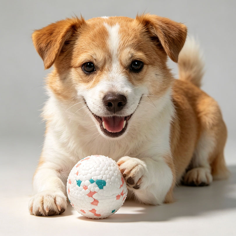 Light Weight Eco-Friendly Classic Pet Chew Toy Durable Dog Bite Resistant Teeth Grinding Indestructible Dog Toy Ball