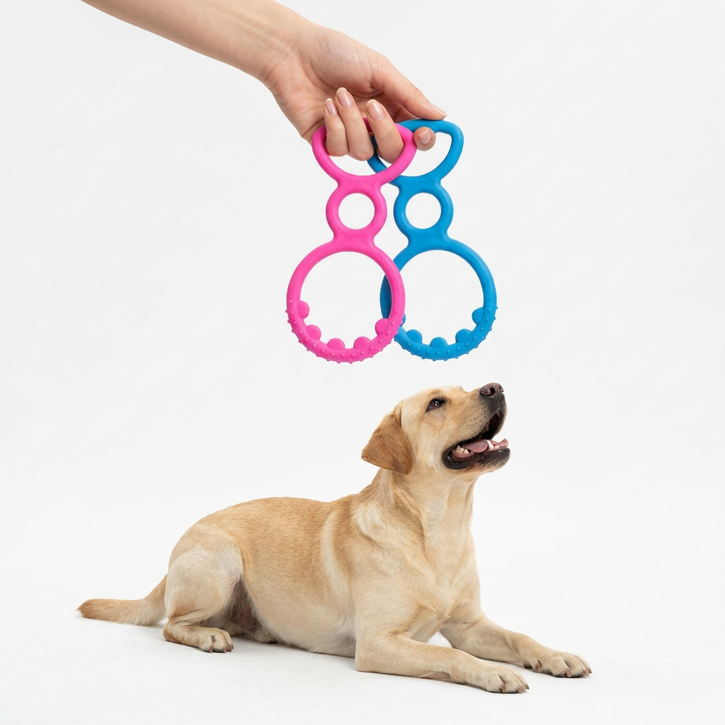Factory Direct Sales, Wholesale Dog Tug Interactive Toys, High-Quality TPR Boredom-Relief Dog Chew Toys
