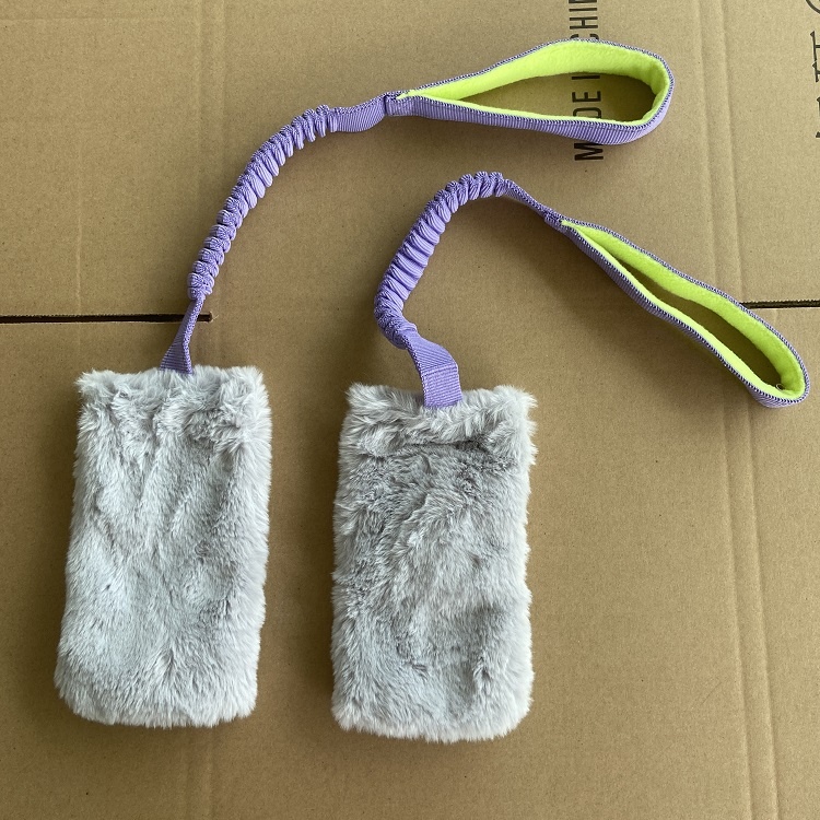 2025 Lucky New Design Fur Tug Pet Toys Interactive Dog Tug Chew Rabbit Fur Dog Toy