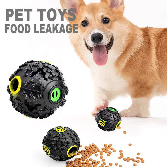 Treat Dispensing Balls Pet Dog Squeaky Chew Toy Pet Treat Ball Toy