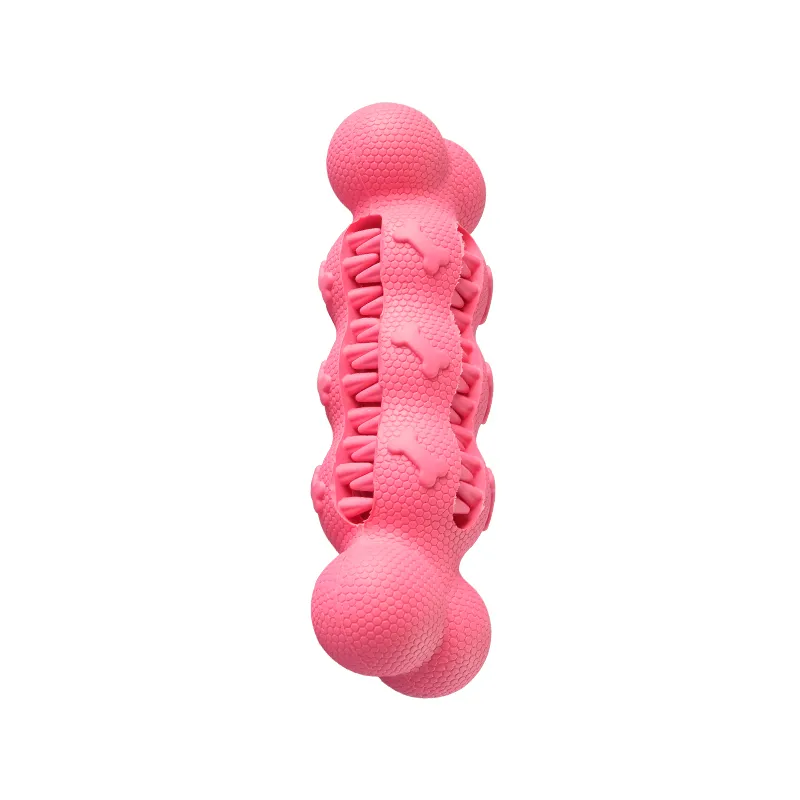 Rubber Toothbrush Dog Bite Dog Chew Toy Food Treat Dispensing Dog Toy