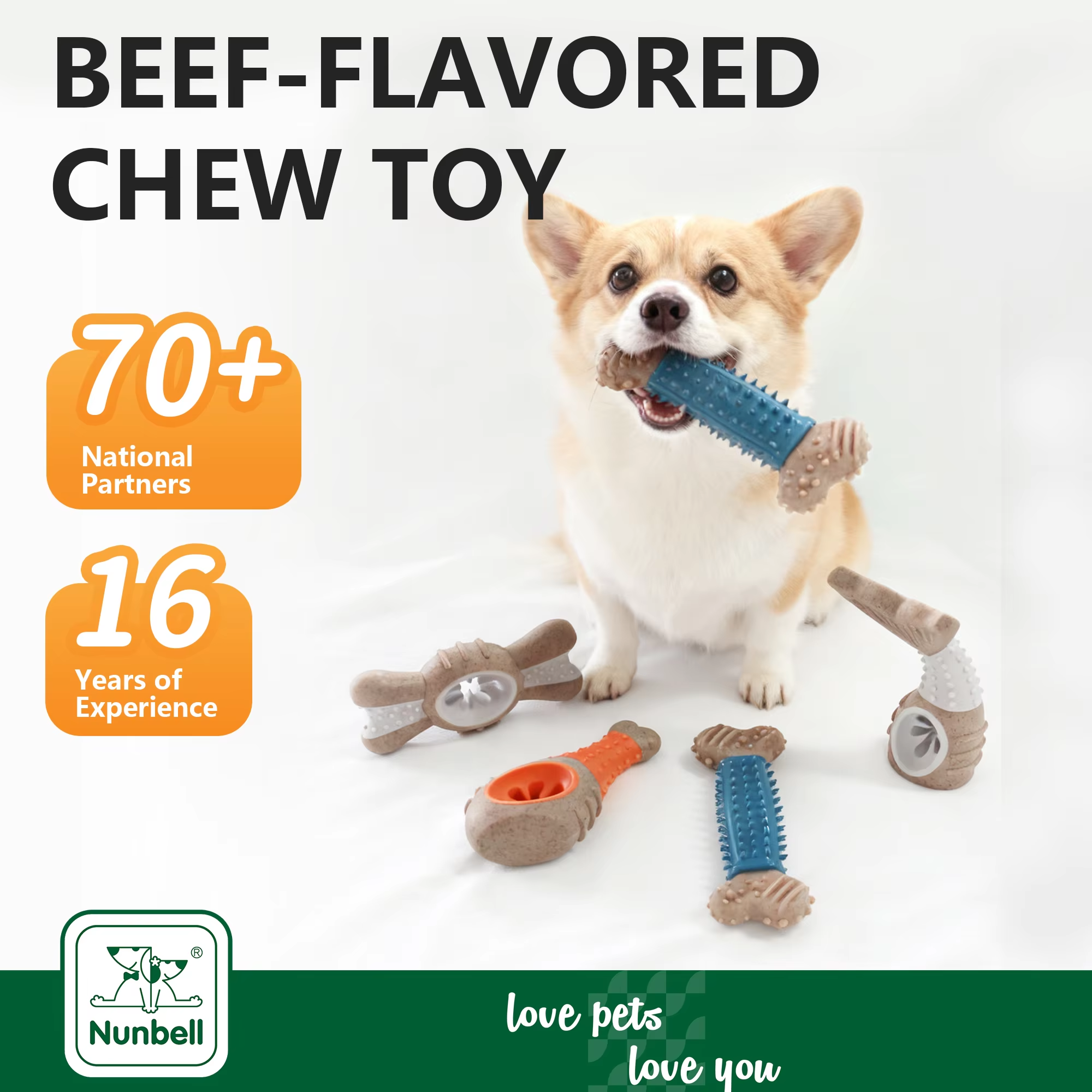 New Design Novelty Beef Flavor Food-Shaped TPR &amp; Nylon Dog Chew Toys Eco-Friendly Set Durable for Aggressive Chewers