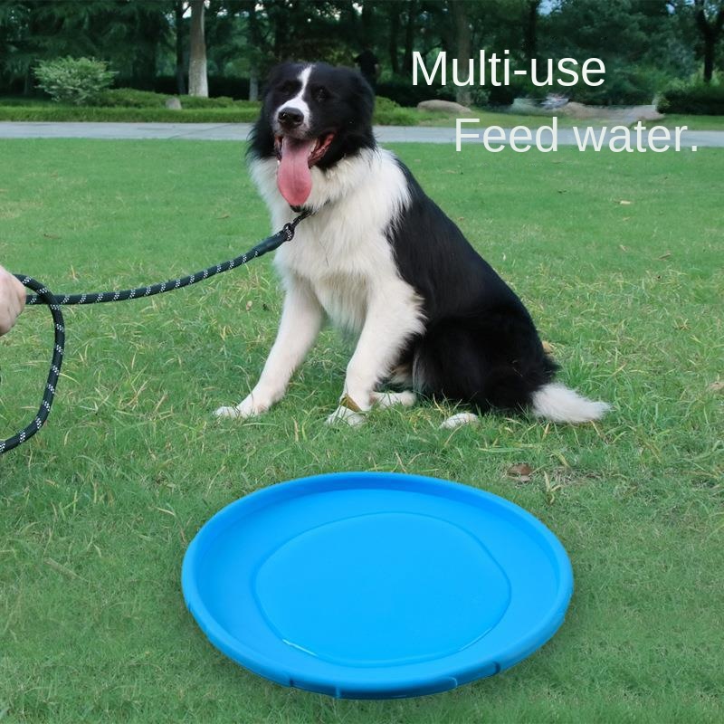 Eco-Friendly Interactive Pet Toy Silicone Dog Biteflying Disc Resistant Floating Training Throwing Toy