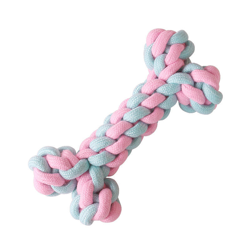 Cheap Discount Candy-Colored Teething Stick Set Woven Cotton Rope Dog Toy Pet Supplies
