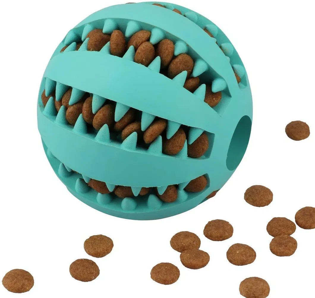 Soft Rubber Pet Toy Dental Toothbrush Cleaning Interactive Toys Rubber Food Feed Ball Dog Ball Dog Chew Toy Interactive Pet Toy