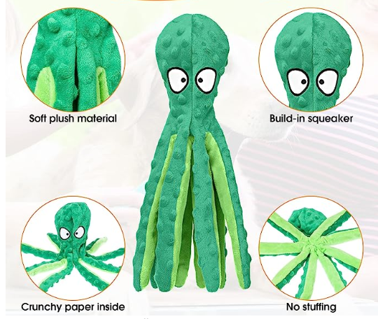 Octopus Dog Toy Detail 2