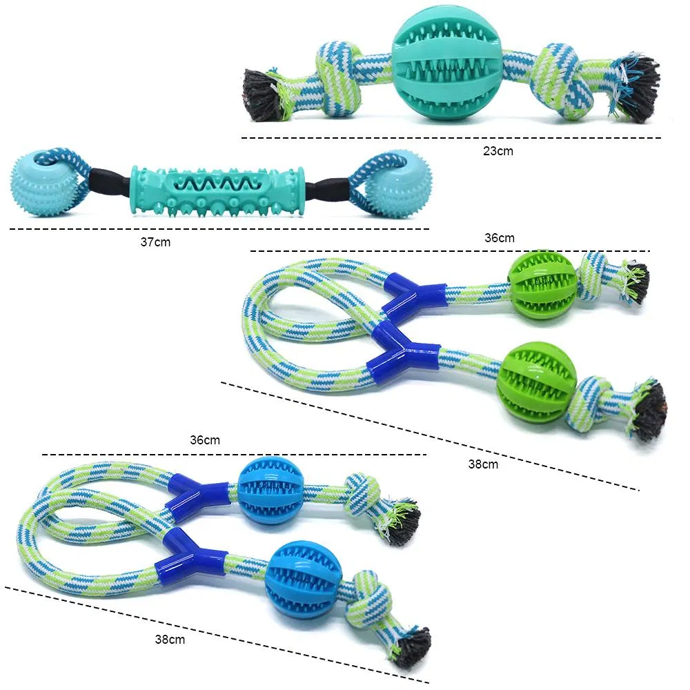 Durable Cotton Rope Dog Toys 10 Pack Gift Set Free Assortment Pet Chew Toy