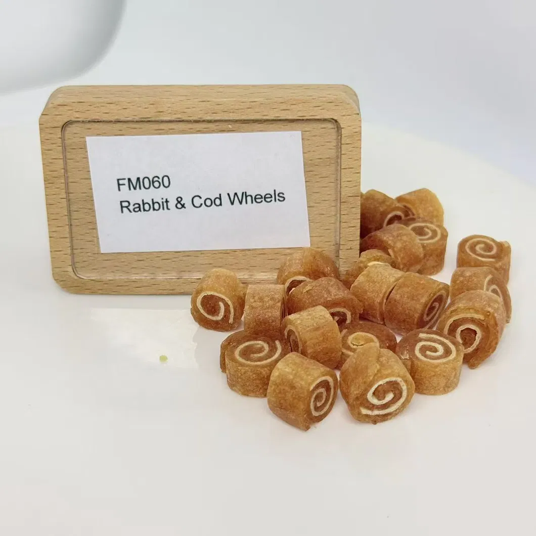 Natural Rabbit Cod Wheels Tender Oral Care Dog Chews