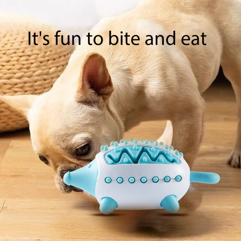 Hedgehog Pet Toy Ball, Treat Dispensing Molar Training Ball for Dogs