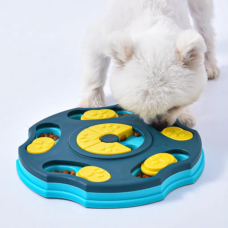 Best Seller Eco-Friendly Rubber Dog Puzzle Toy Interactive Slow Feeder Bowl