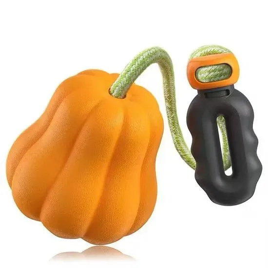 Pet Manufacturer Wholesale Best-Selling Outdoor Interactive Teething Hand-Thrown Ball Pumpkin Dog Toys