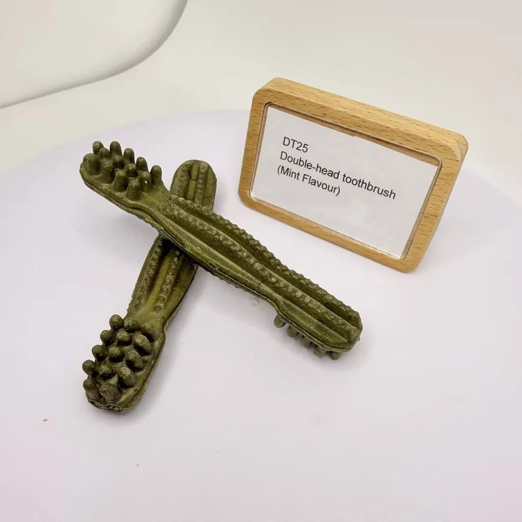 Double-Head Toothbrush Mint Flavour Natural Dog Chews