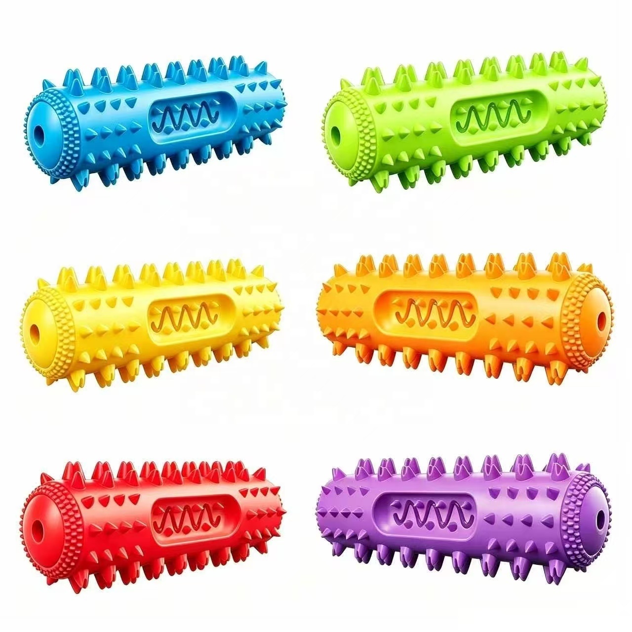 Factory Custom Universal Dog Molar Stick Bite Resistant Squeaky Teeth Cleaning Oral Care Dog Chew Toy
