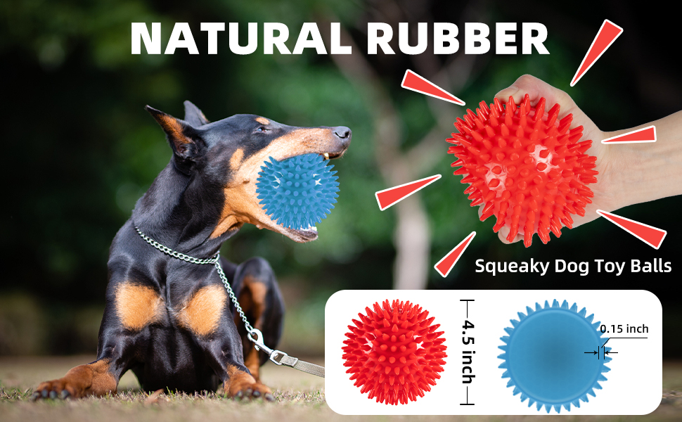 Spiky Dog Ball Toy Detail 8