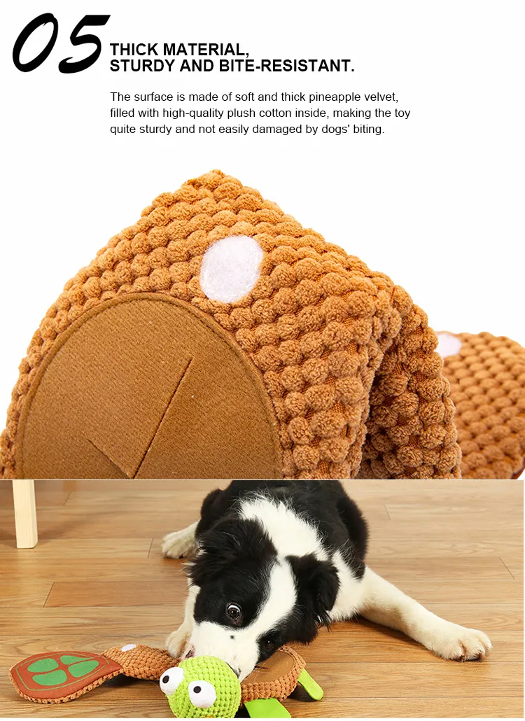 Wholesale Dog Squeaky Pet Slow Feeder Food Chew Puppy Puzzle Toy