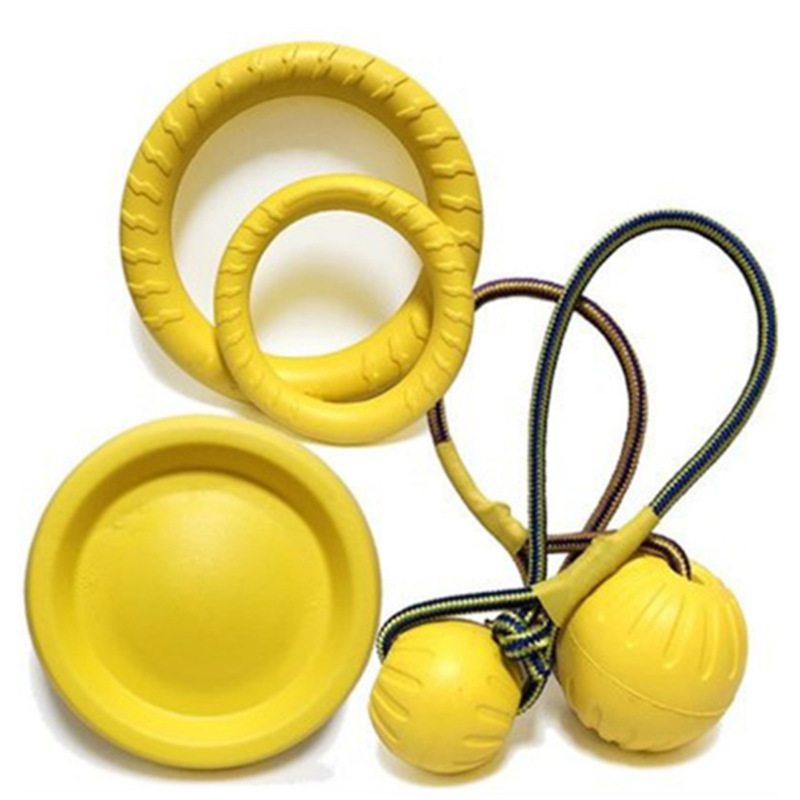 EVA Indestructible Dog Toy Ball Bite Chew Resistant Aggressive Chewers Interactive Tug Training for Large Breed Pet Movement Toy
