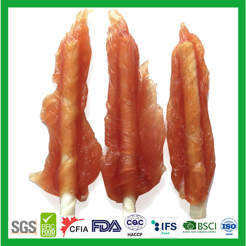 Private Label Manufacturer Classic Chicken Jerky&amp; Natural Rawhide Twist Dog Chews