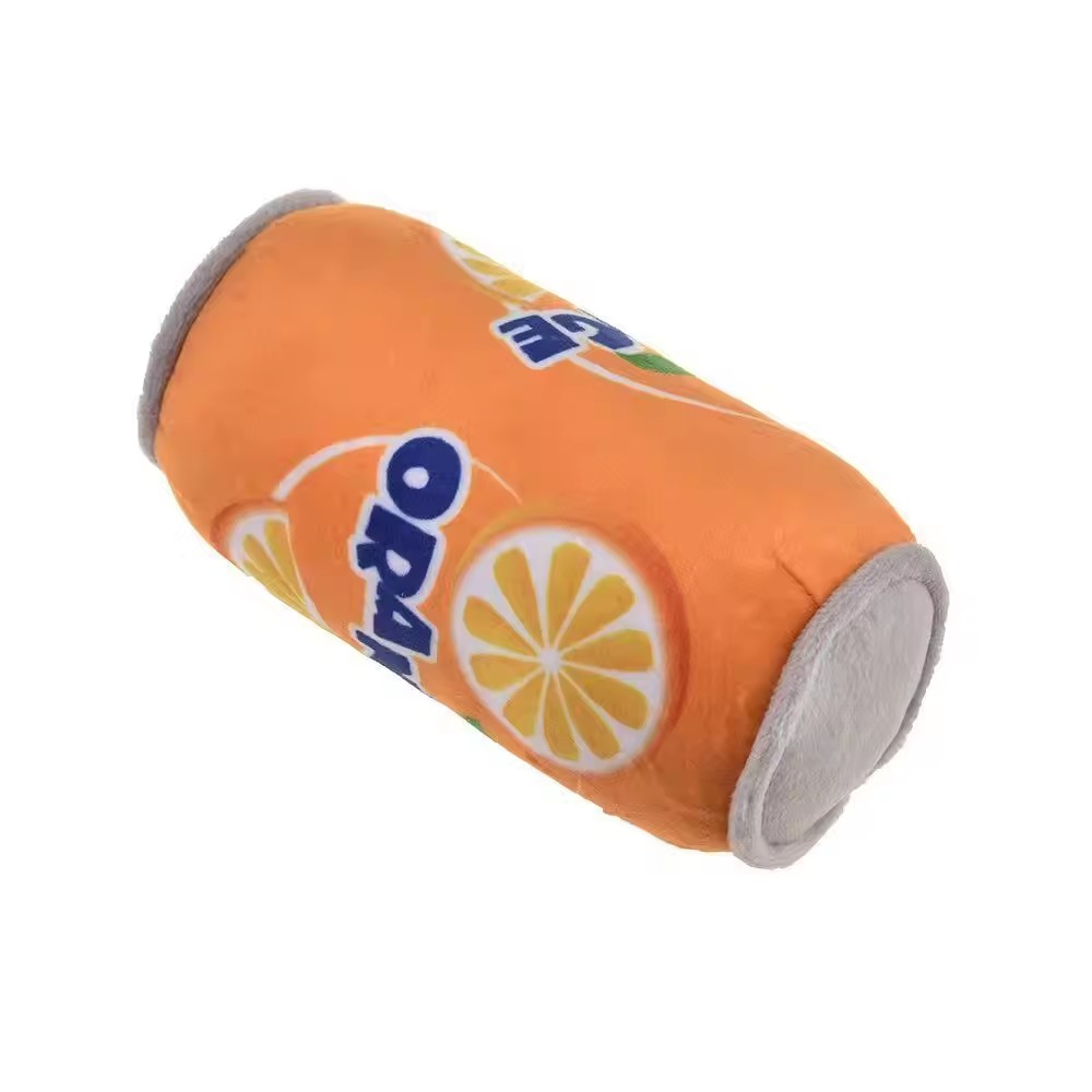 Wholesale Customized Sounding Interactive Plush Dog Toys Training Soothing Chew Dog Toys Coffee Cup Chew Toys