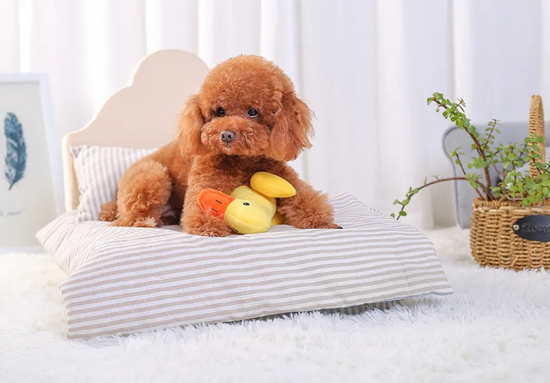 Hot Selling Cute Dog Toy Stuffed Duck Squeaky Chew Toy for Puppy
